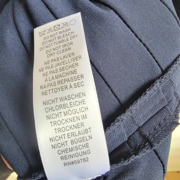 Adrienne Papell Navy Blue Dress - Picture 11 of 11